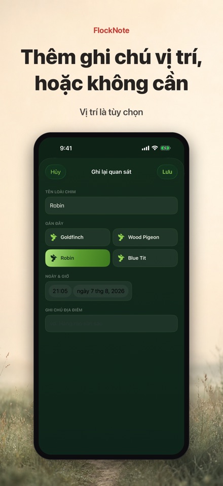 FlockNote: Nhật Ký Ngắm Chim 5