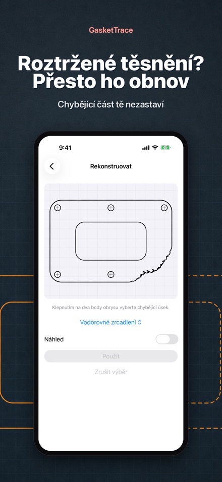GasketTrace šablona těsnění 3