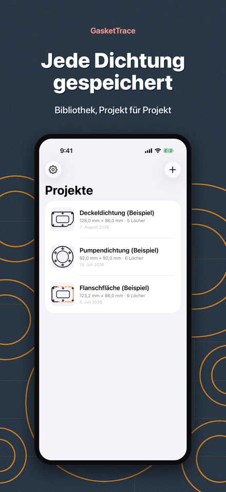 GasketTrace Dichtungsschablone 9