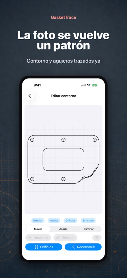 GasketTrace: patrón de junta