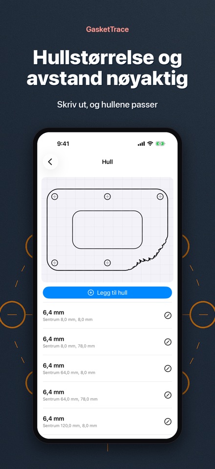 GasketTrace: pakningsmal 4
