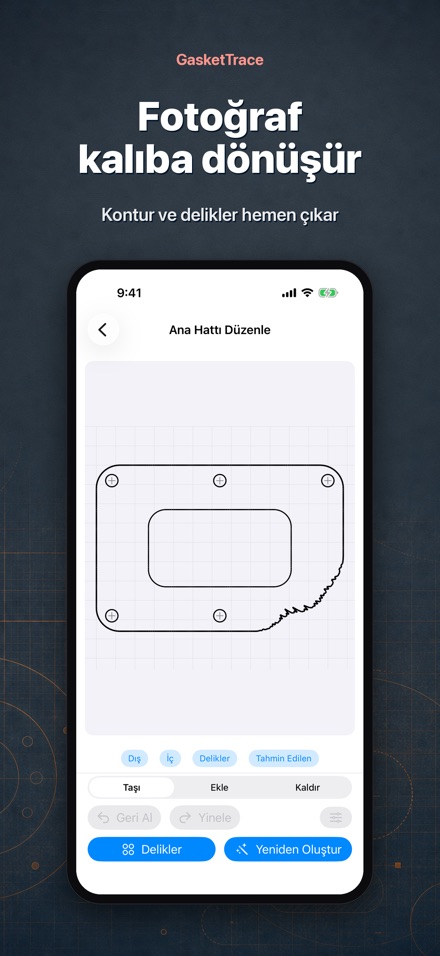 GasketTrace conta şablonu