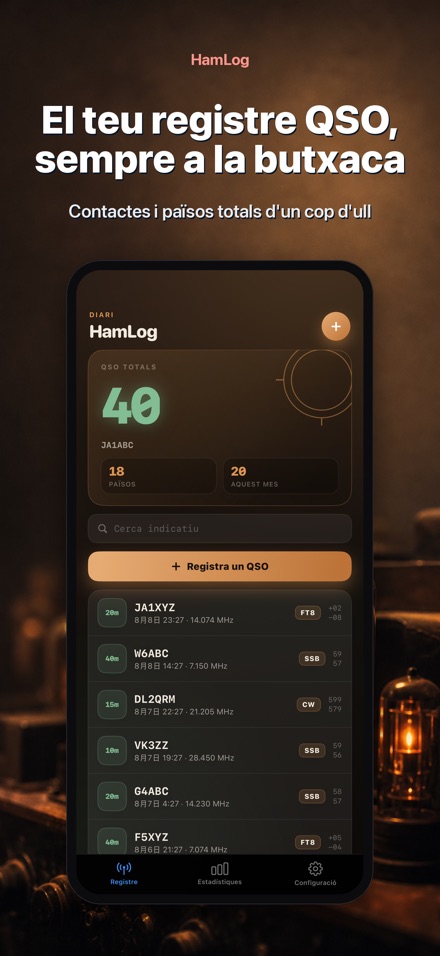 HamLog: Diari QSO Ràdio