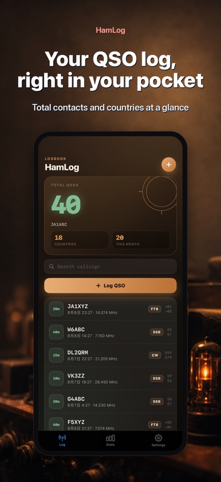 HamLog: Ham Radio QSO Logbook