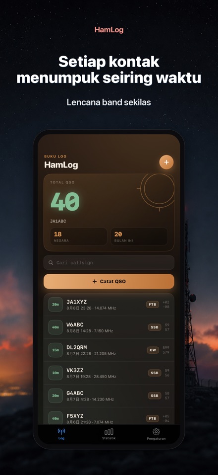 HamLog: Log QSO Radio Amatir 8