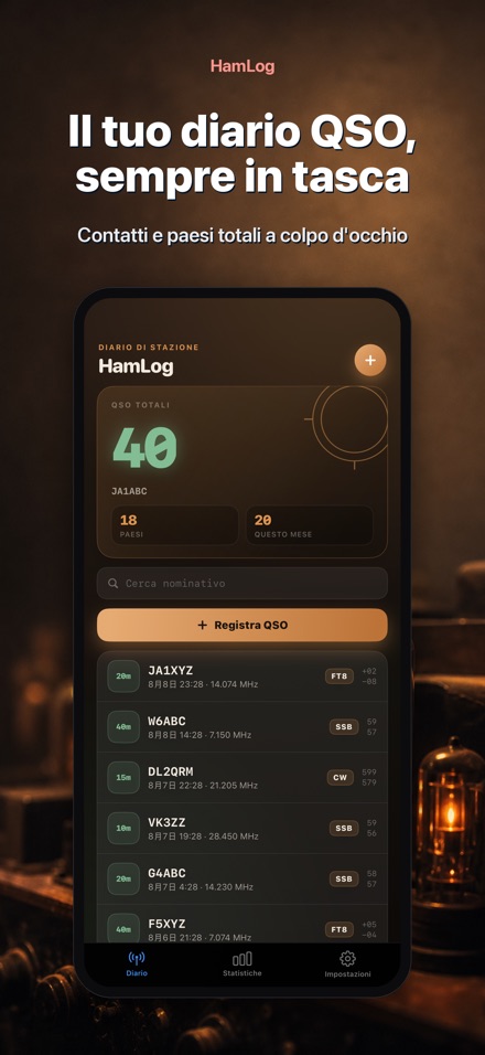 HamLog: Diario QSO Radio