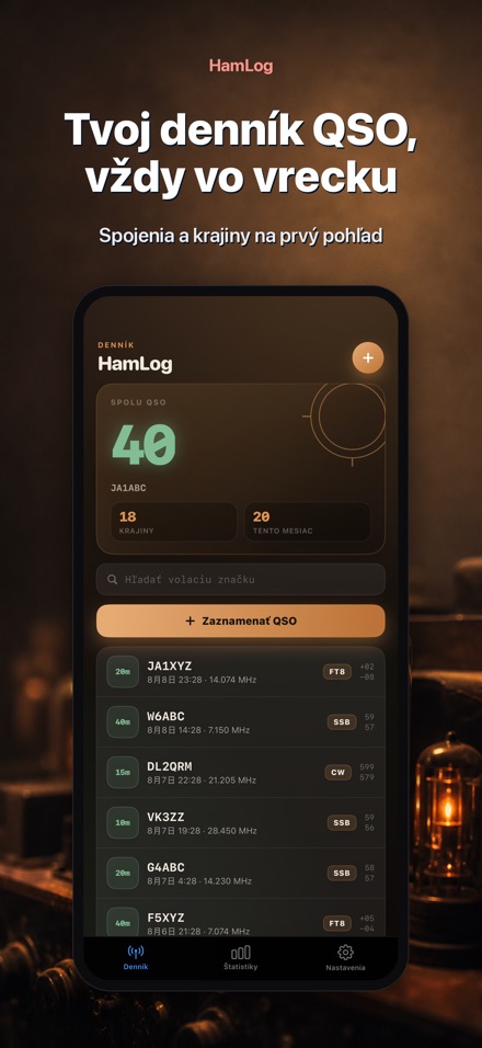 HamLog: QSO denník rádioam.