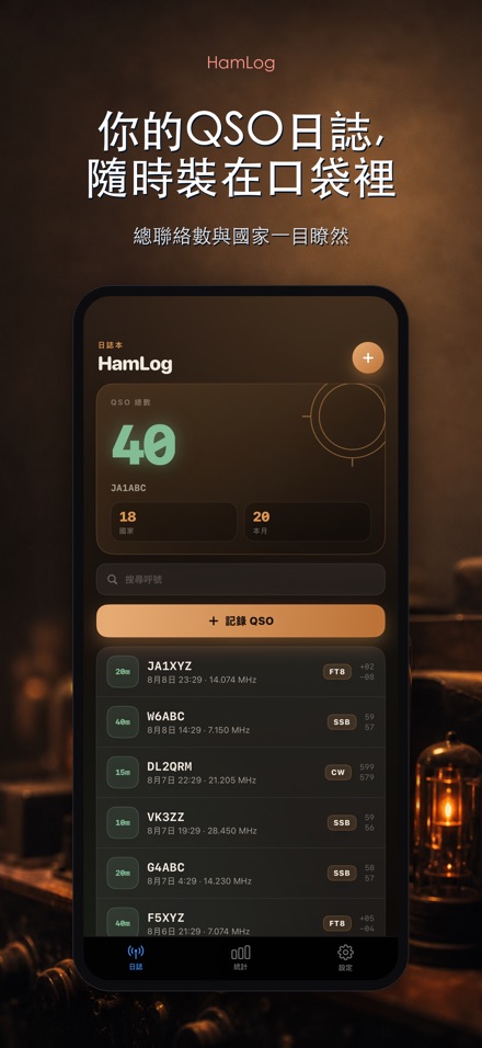HamLog: 業餘無線電QSO日誌