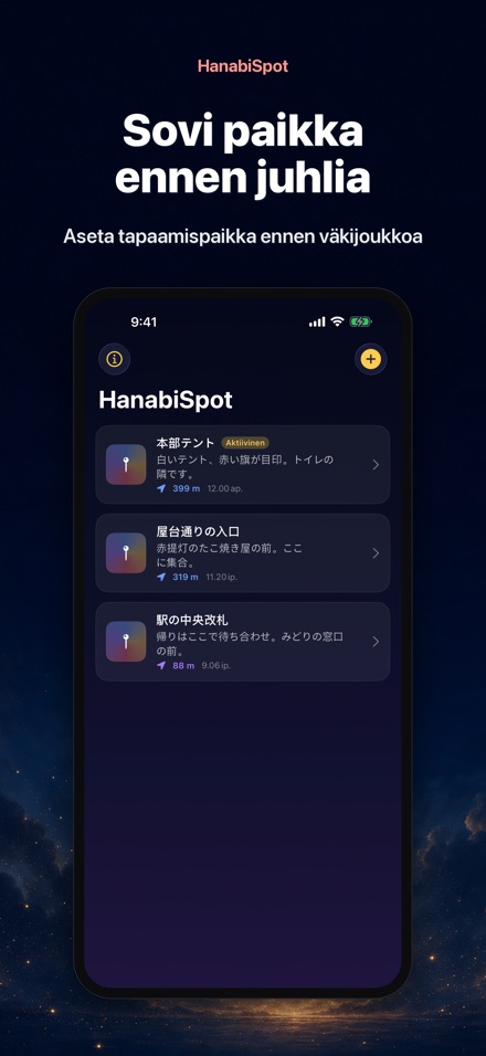 HanabiSpot: Tapaamispiste 9