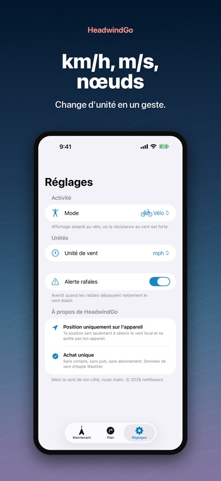 HeadwindGo : vent à vélo 7