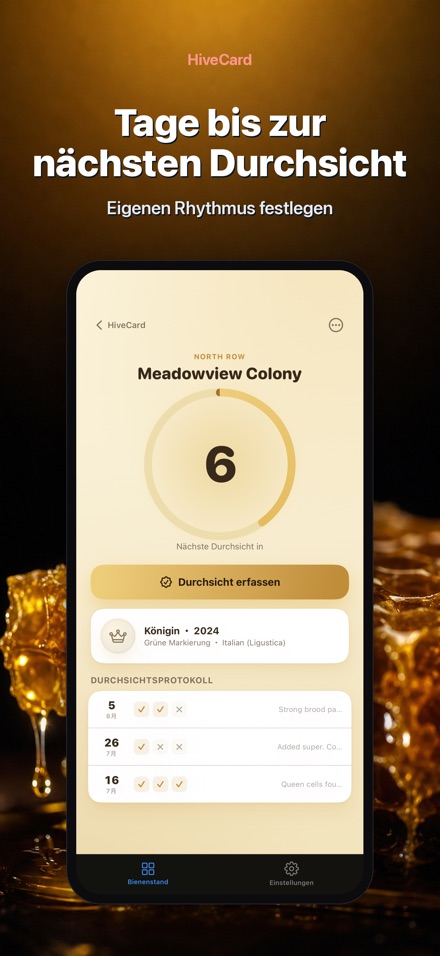HiveCard: Bienen-Logbuch 2