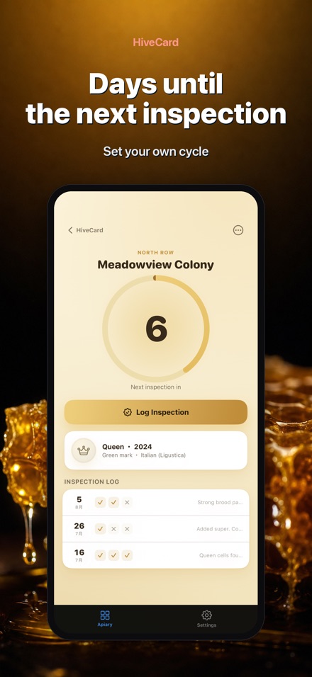 HiveCard: Beekeeping Log 2