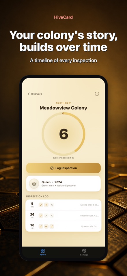 HiveCard: Beekeeping Log 5