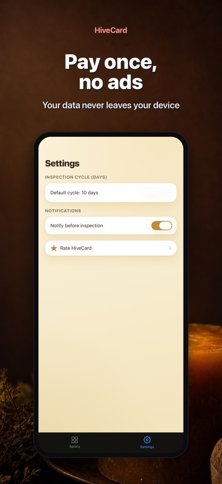 HiveCard: Beekeeping Log 10