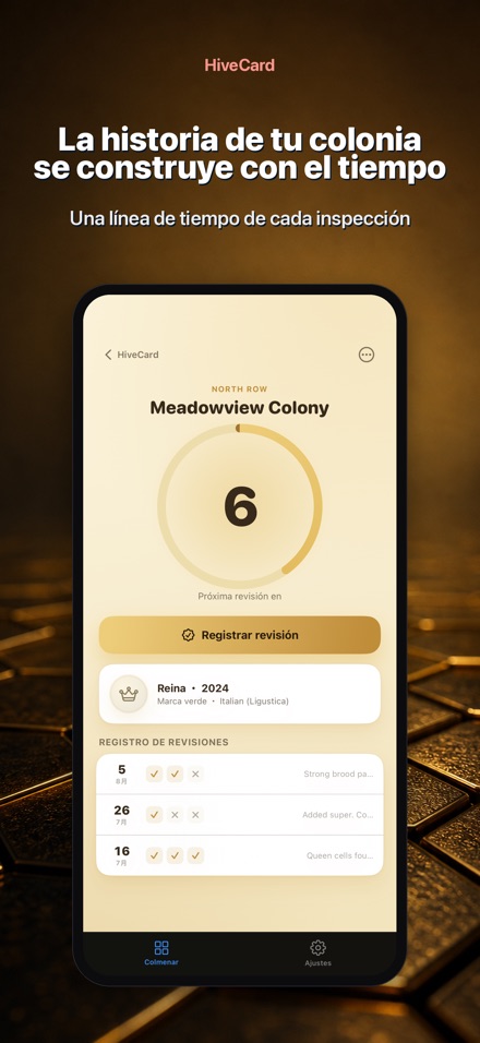 HiveCard: Diario Apícola 5