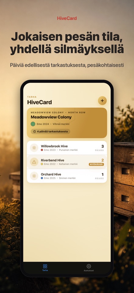HiveCard: Mehiläispäiväkirja