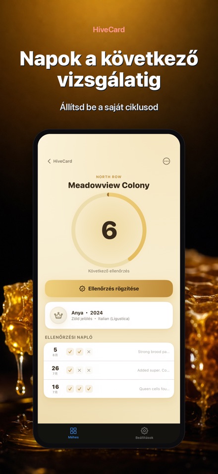 HiveCard: Méhész Napló 2