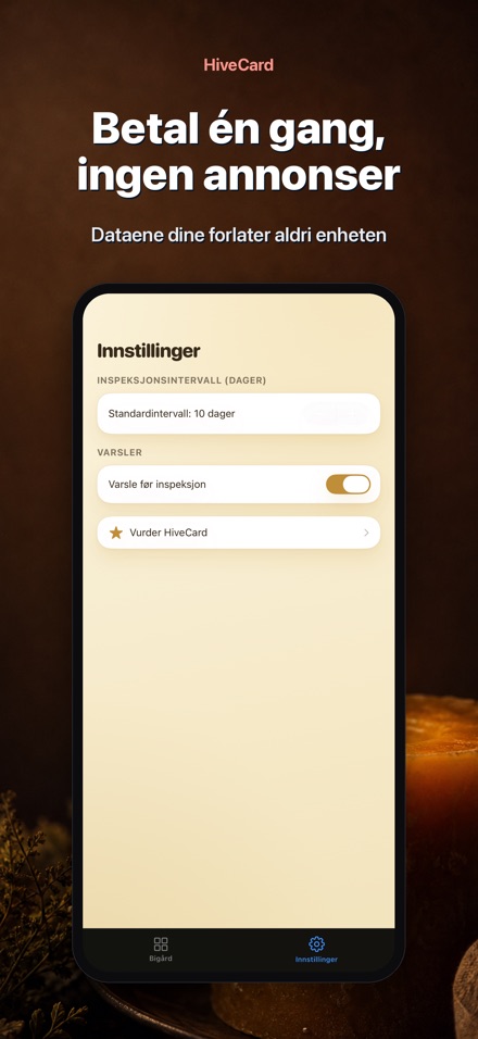 HiveCard: Birøkterlogg 10