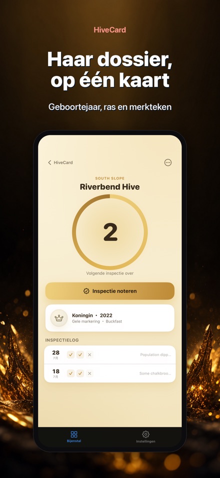 HiveCard: Imkerlogboek 8