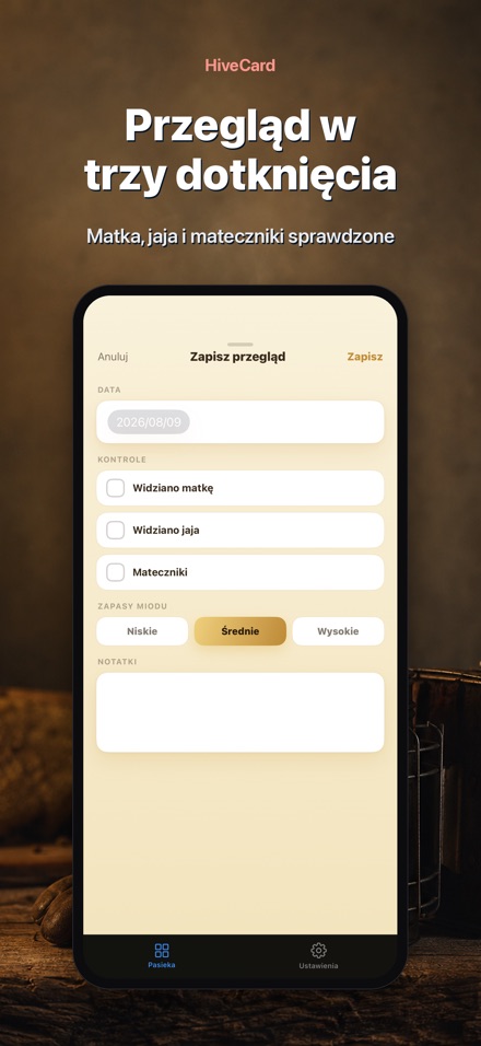 HiveCard: Dziennik Pszczelarza 3