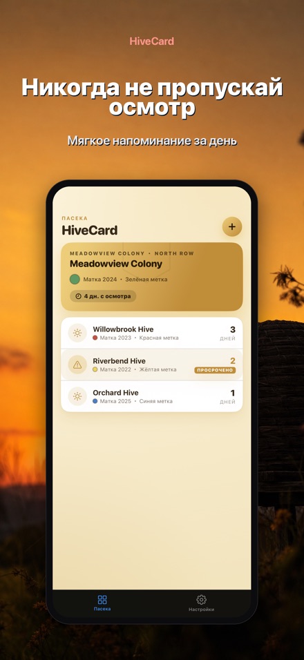 HiveCard: Дневник пасеки 6