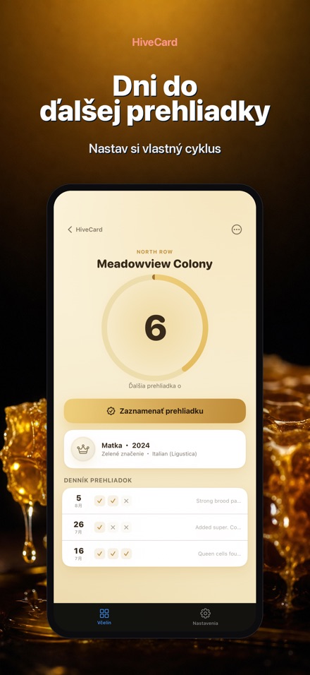 HiveCard: Denník Včelára 2