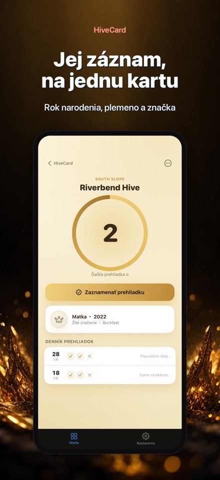 HiveCard: Denník Včelára 8