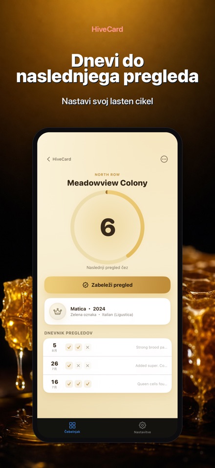 HiveCard: Čebelarski Dnevnik 2