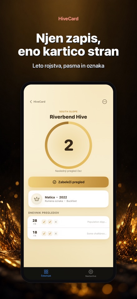 HiveCard: Čebelarski Dnevnik 8