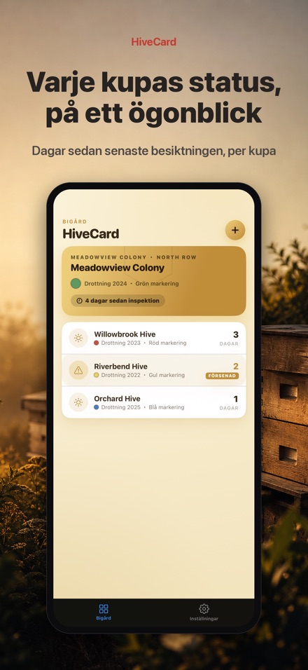 HiveCard: Biodlarlogg