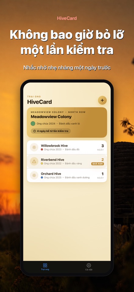 HiveCard: Nhật Ký Nuôi Ong 6
