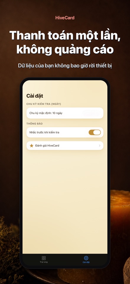 HiveCard: Nhật Ký Nuôi Ong 10