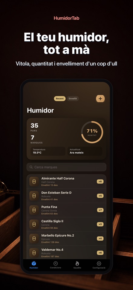 HumidorTab: Cigar Shelf Log
