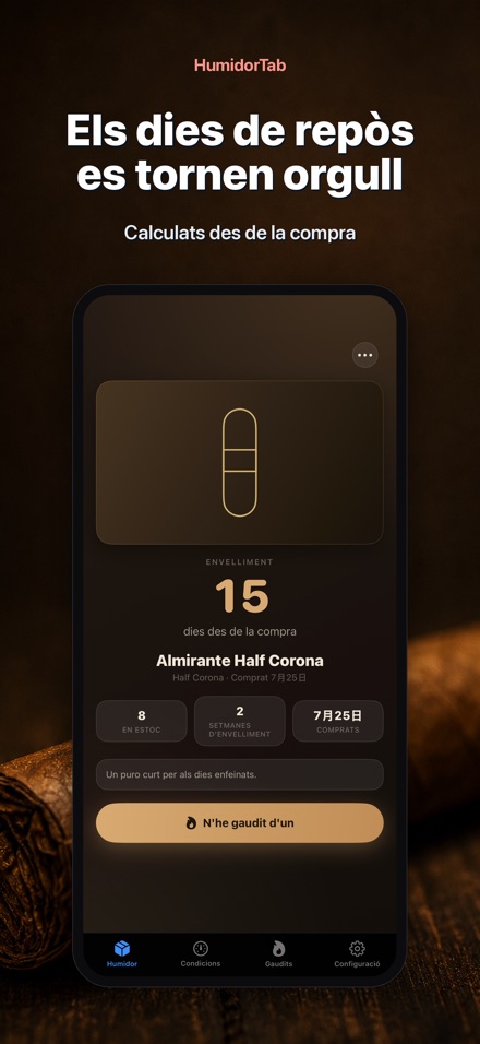 HumidorTab: Cigar Shelf Log 2