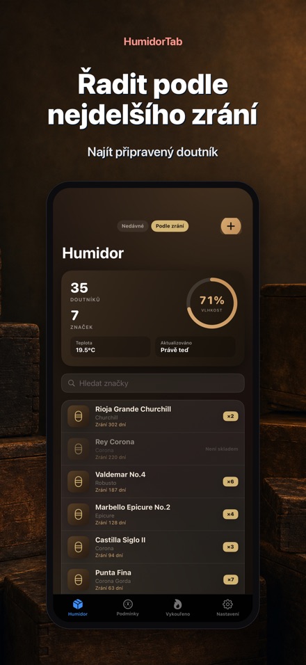 HumidorTab: Cigar Shelf Log 6