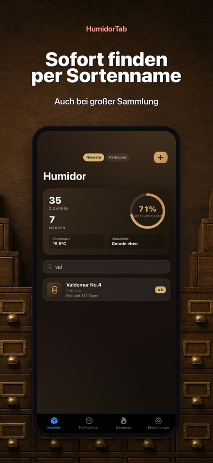 HumidorTab: Cigar Shelf Log 7