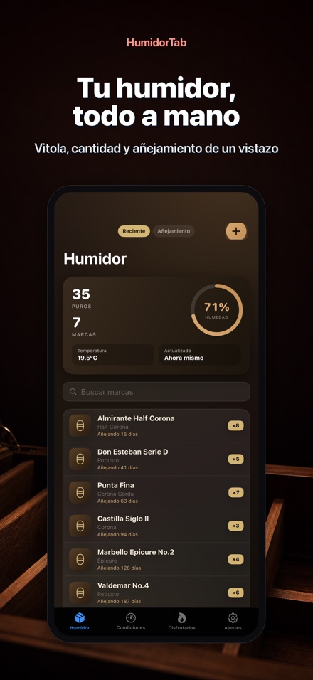 HumidorTab: Cigar Shelf Log