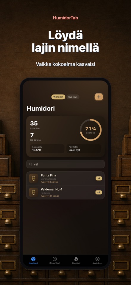 HumidorTab: Cigar Shelf Log 7