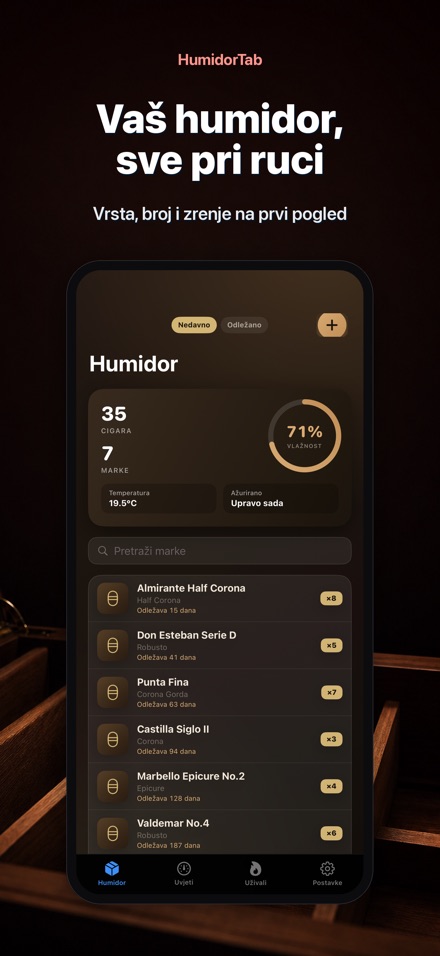 HumidorTab: Cigar Shelf Log