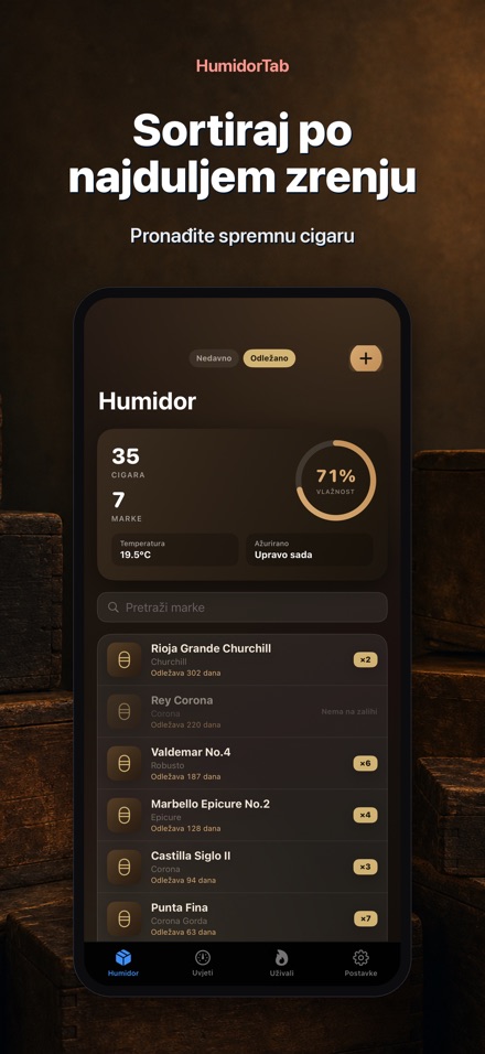 HumidorTab: Cigar Shelf Log 6