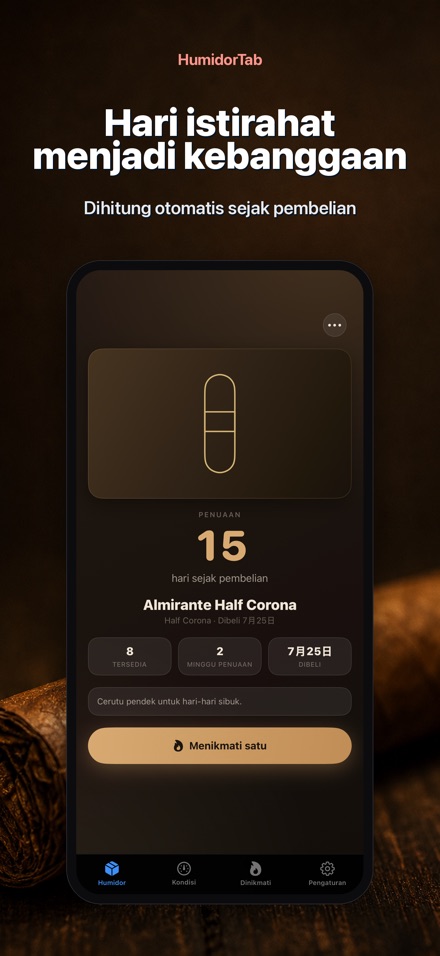 HumidorTab: Cigar Shelf Log 2