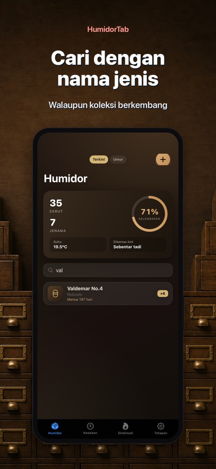 HumidorTab: Cigar Shelf Log 7