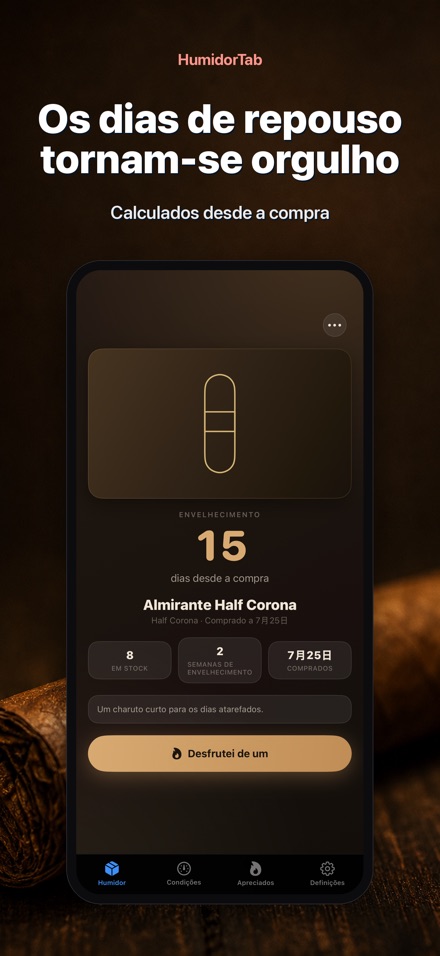 HumidorTab: Cigar Shelf Log 2