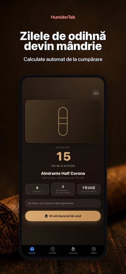HumidorTab: Cigar Shelf Log 2