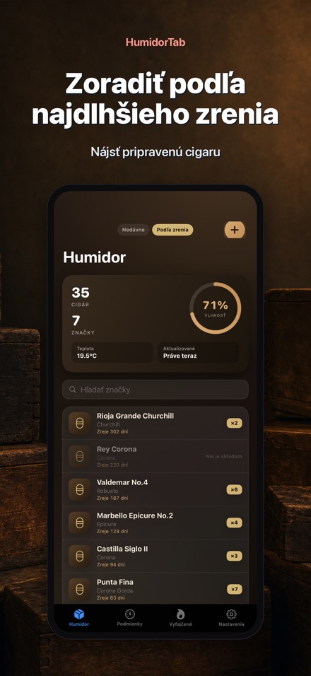 HumidorTab: Cigar Shelf Log 6