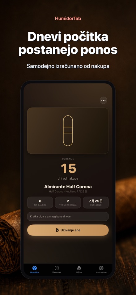 HumidorTab: Cigar Shelf Log 2