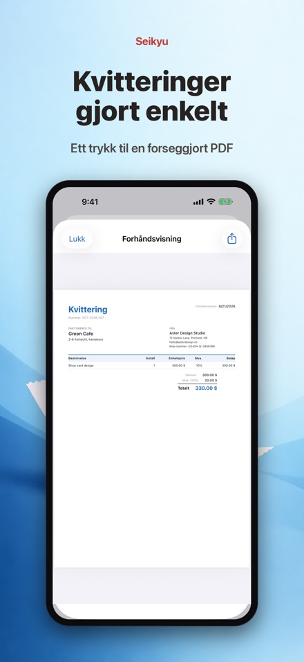 Seikyu: Faktura & Tilbud 5