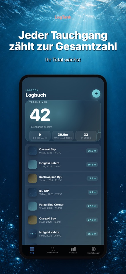 LogTank: Scuba Dive Log
