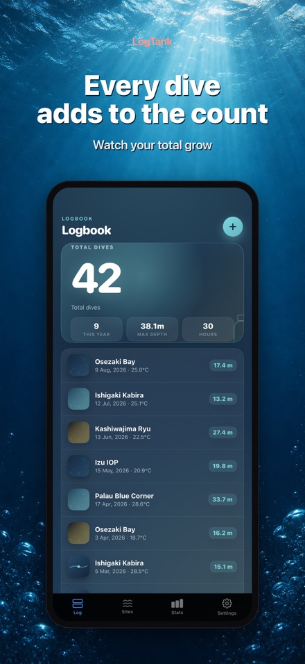 LogTank: Scuba Dive Log