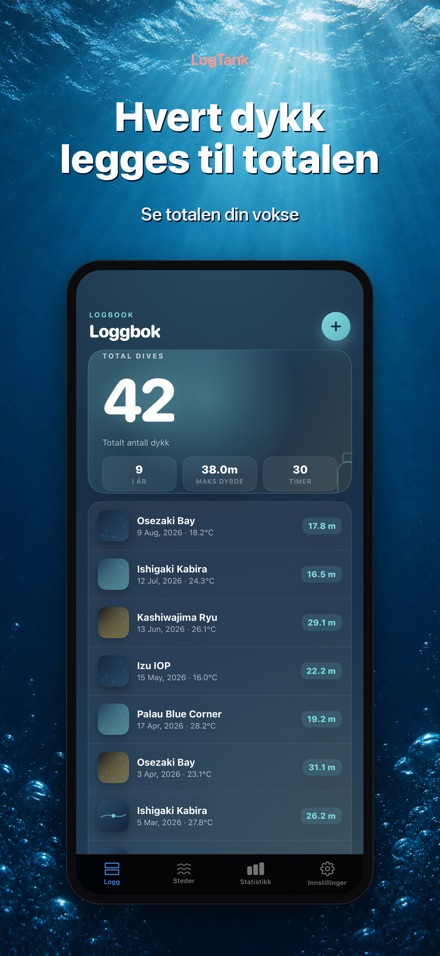 LogTank: Scuba Dive Log